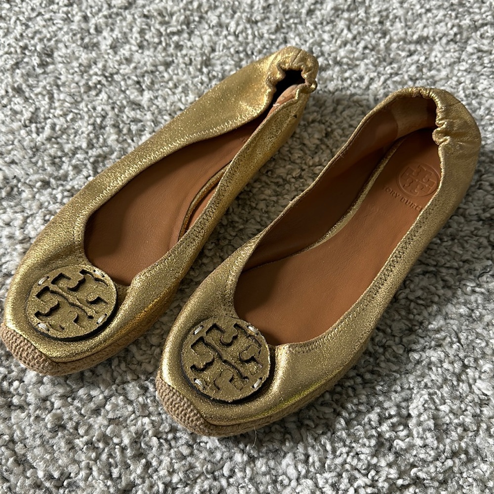 Tory Burch espadrille sole ballerina slipper